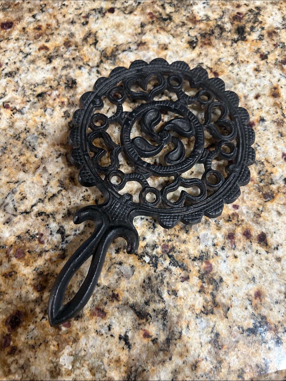 Wilton Black Cast Iron Trivet